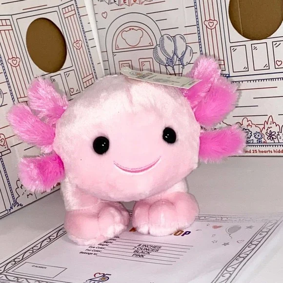 Build-A-Bear Toys Axolotl Build A Bear Pink Regular Plush Size